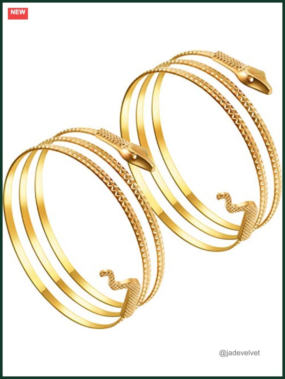 Snake Arm Cuff Bracelets Set Egyptian Armband Costume Jewelry